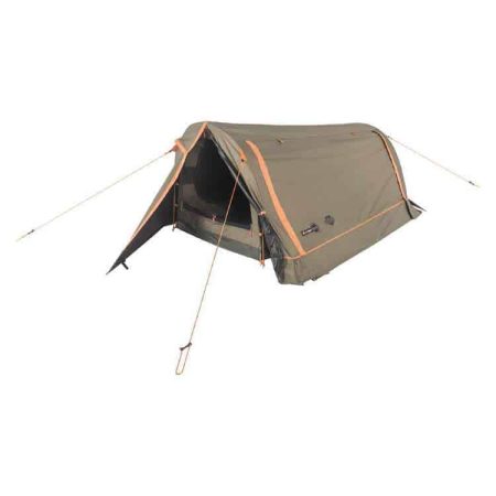 Oztent DS-2 Pitch Black Dome Double Swag Khaki